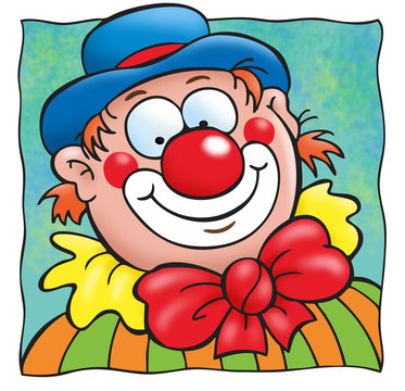 Clown Cartoon Illustration