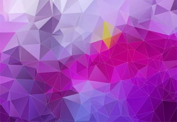 Poster Violet abstract background consisting of angular shapes © igor_shmel
