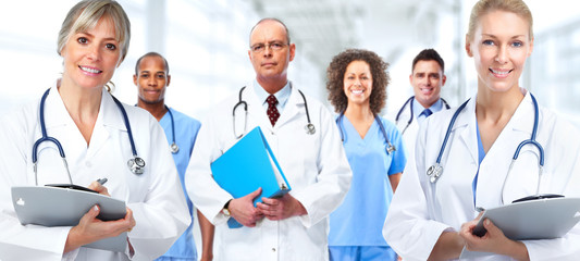 Fototapeta premium Group of hospital doctors.