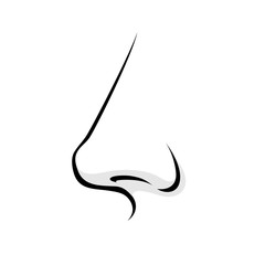 Human nose simple style vector illustration. - 95570721