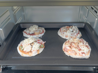 Pizza ready to baked