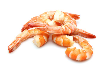 shrimp isolated on white background