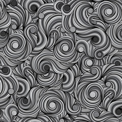 Seamless Asian ethnic floral retro background pattern in vector.