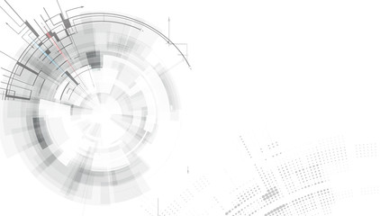 Abstract tech background. Futuristic technology interface. Vector design