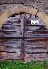 Naklejka premium Betreten verboten