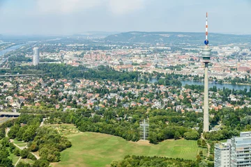 Fotobehang Aerial View Of Vienna City Skyline © radub85
