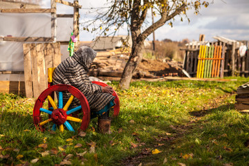 Portraiture of an old woman senior