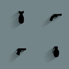 Weapon Silhouette Icons