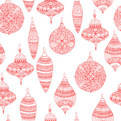 Christmas toys pattern