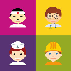 Abstract Profession Avatars