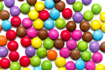 Hintergrund aus Schokolinsen