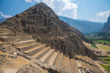 Ollantaytambo ruins in the sacred valley, Peru