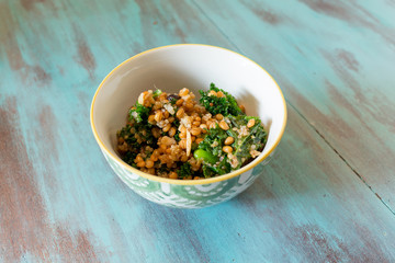 Raw Paleo Kale and Quinoa Superfood Salad
