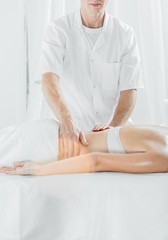 Obraz na płótnie Canvas Massage of lower back