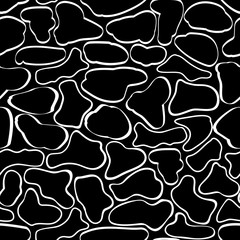 Seamless abstract pattern. Black and white