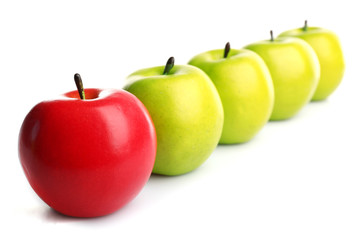 A bunch of apples, unique and individuality concept