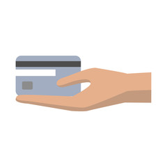 Hand with credit card
