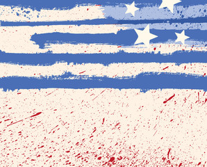 American flag styled abstract grunge background