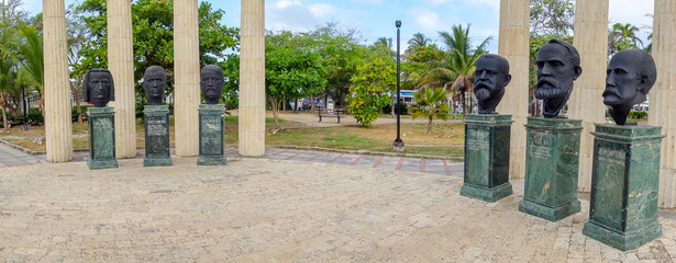 Beautiful Apolo park in Cartagena, Colombia
