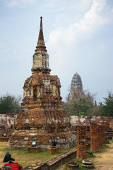 Fototapeta premium Wat Mahathat. Ayutthaya historical park. Thailand