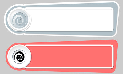 Obraz premium Abstract buttons for your text and spiral