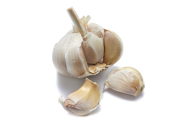 Garlic  isolated on white background