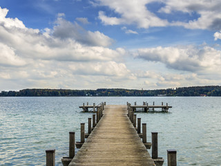 Fototapeta na wymiar Lake Woerthsee in Bavaria