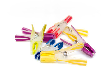 bunte Wäscheklammern