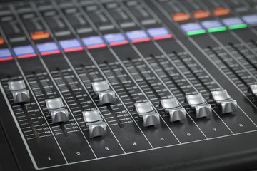A professional audio mixer