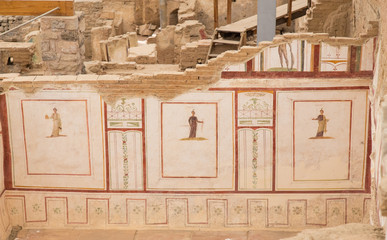 Drawings in Terrace Houses, Ephesus Ancient City