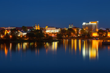 Center of Minsk at the evening