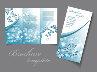 Art graphic vector illustration of paper Brochure