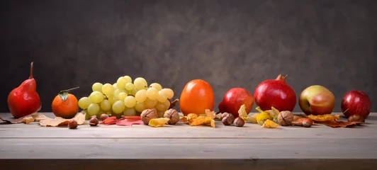 Crédence de cuisine en verre imprimé Fruits Autumn fruit