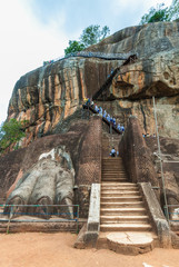 Paws of Sigiriya rock, Sri Lanka