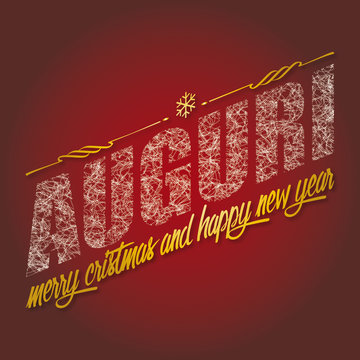 Auguri, merry cristmas and happy new year!