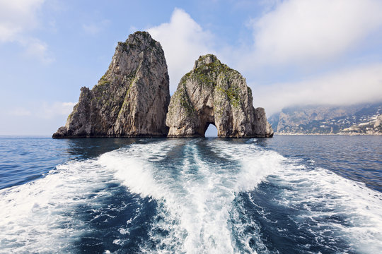 The Faraglioni by Capri Island