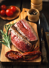 Roast beef with spices and seasonings