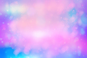 Beautiful dreamy pastel background with bokeh lights