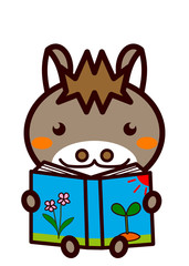 読書する動物シリーズ