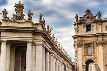 Fototapeta na wymiar Saint Peter Square in Vatican City