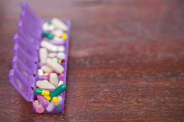 Medicines in a pillbox