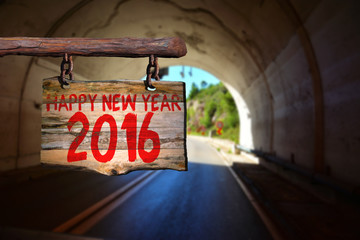 Happy new year 2016 sign