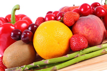 Fresh fruits and vegetables, healthy nutrition