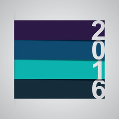 Fototapeta premium Happy new year 2016