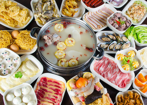 Delicious steamboat meals