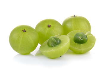 Indian Gooseberry on white background