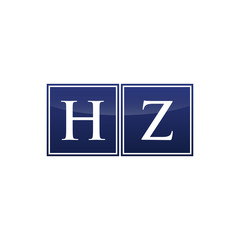 Letter Initial Logo HZ