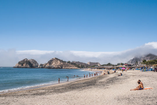 Personas en la playa