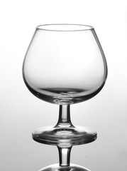 brandy glass on white