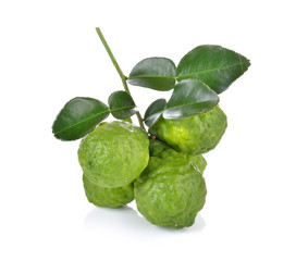 Bergamot fruit on  white background